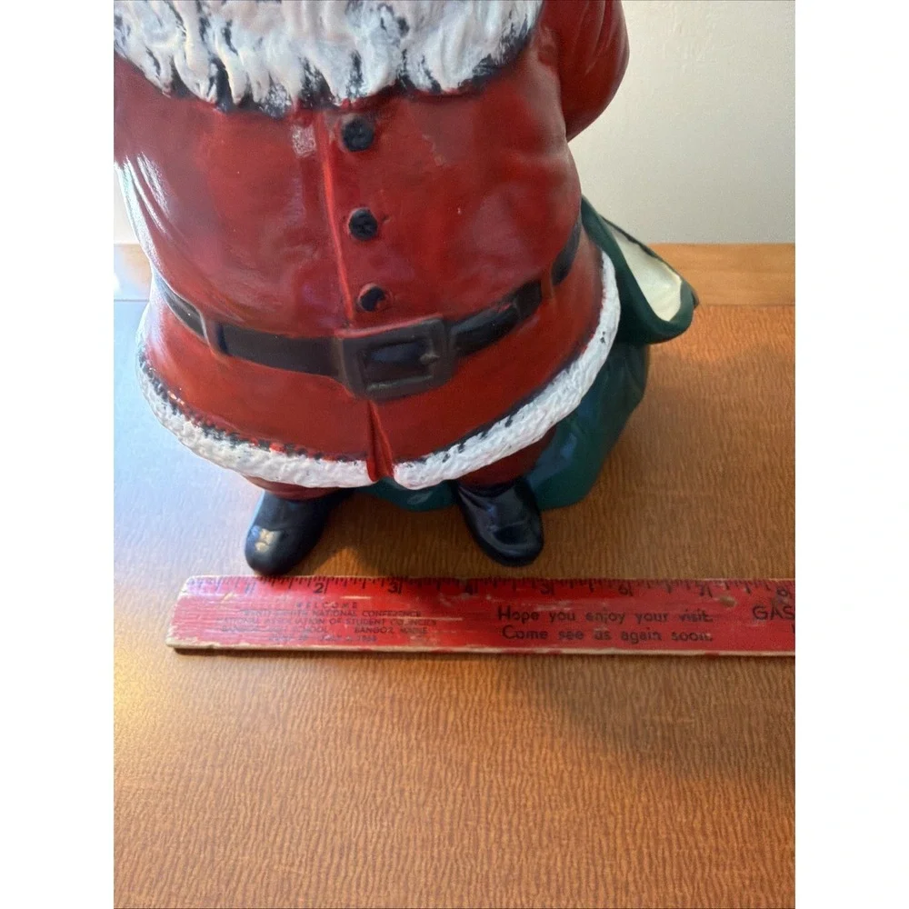 Duncan Ceramic Santa‎ Claus Planter/Candy Dish - Hand Painted, VTG 1973
